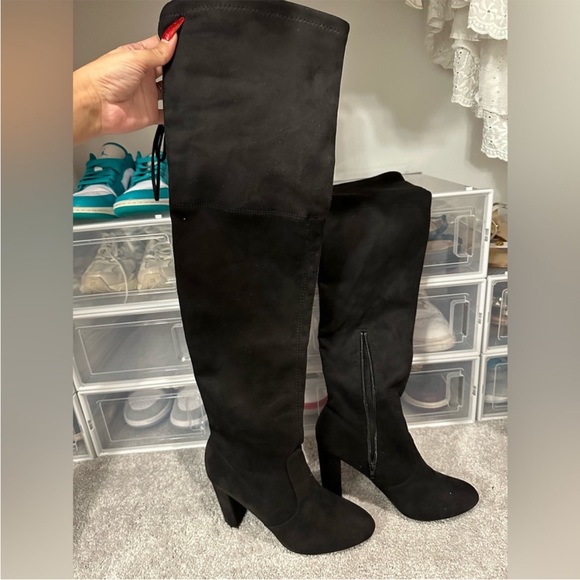 Fashion nova suede over the knee boots - Picture 3 of 3